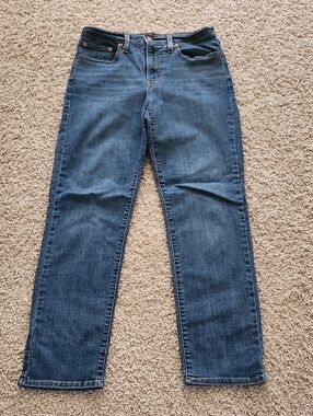 Levi's Dark Blue Straight-Leg Women's Jeans